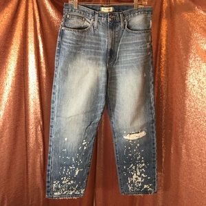 Madewell Dad Jeans Bleached Edition Size 28